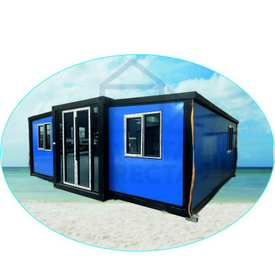 FoldBox 37 Cobalto – Casa Plegable de 37 m² con Cocina y Baño