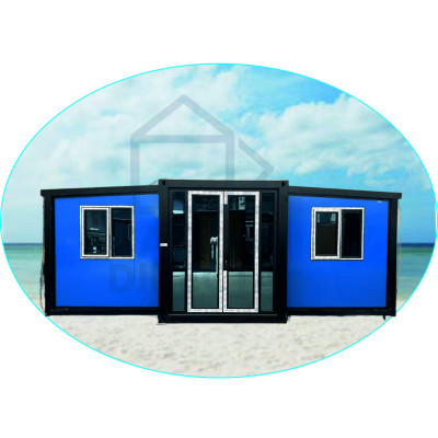 FoldBox 37 Cobalto – Casa Plegable de 37 m² con Cocina y Baño