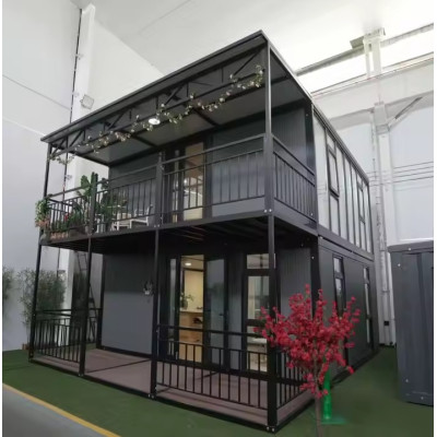 FoldBox 96 Living Duple – Casa Plegable de Dos Plantas lista en 2 Horas