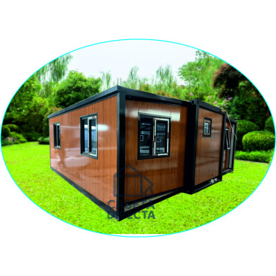 FoldBox 37 Roble – Casa Plegable de 37 m² con Cocina y Baño FoldBox 37 Roble – Casa Plegable de 37 m² con Cocina y Baño