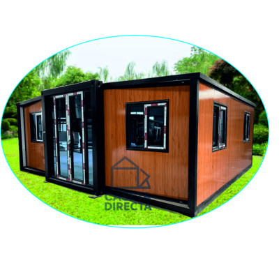 FoldBox 37 Roble – Casa Plegable de 37 m² con Cocina y Baño FoldBox 37 Roble – Casa Plegable de 37 m² con Cocina y Baño